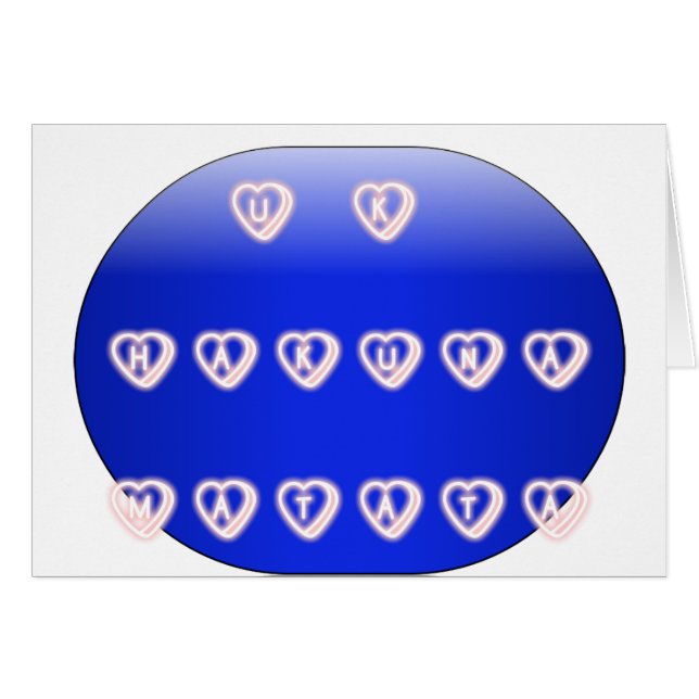 I kärlek Förenade kungariket Hälsningskort (Framsidan Horizontal)