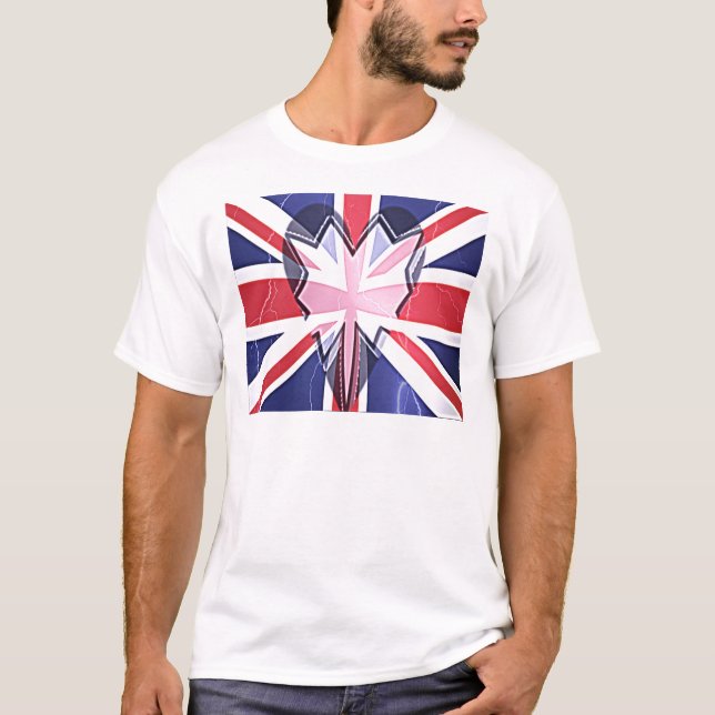I kärlek Förenade kungariket med medlidande T-shirt (Framsida)