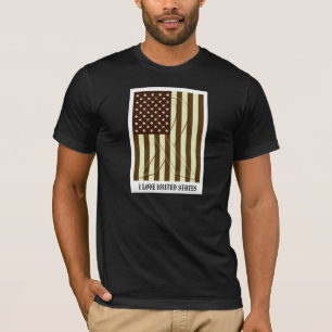 I kärlek Förenade Stater - Hope Ribbon Reusa - Vin T-shirt