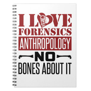 I Kärlek Forensics Antropology Antropolog Anteckningsbok