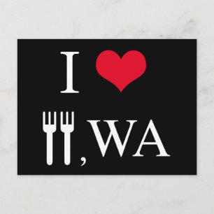 I Kärlek Forks, WA Vykort