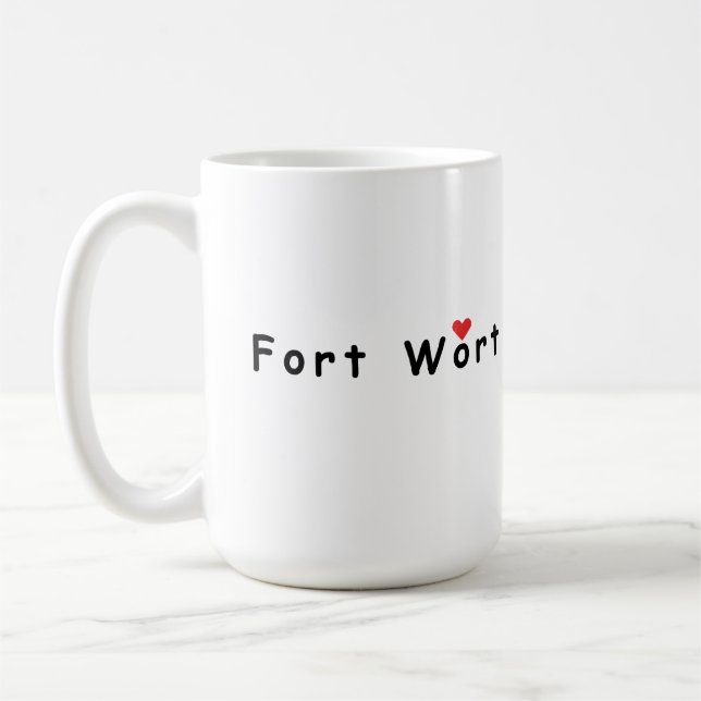 I kärlek Fort Worth Kaffemugg (Vänster)