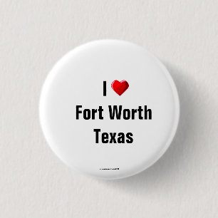 "I Kärlek Fort Worth, Texas"-knapp/Lapel Pin Knapp
