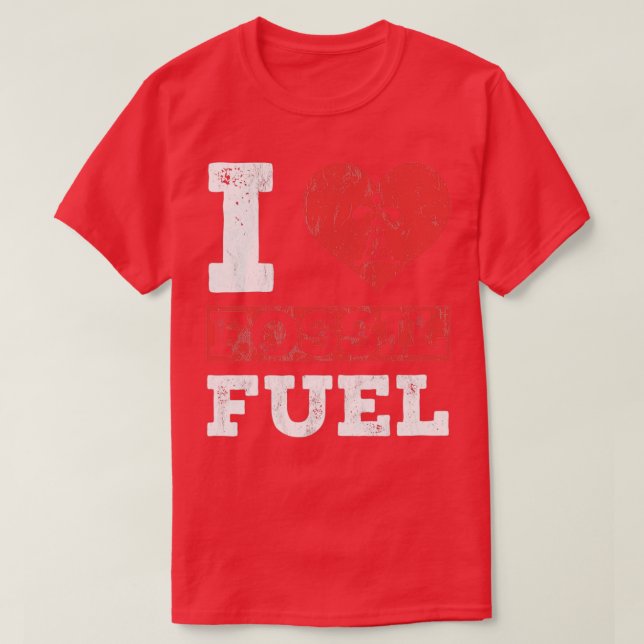 I Kärlek Fossil Fuels Fossil Dinosaur Science T Shirt (Design framsida)