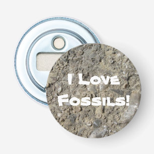 I Kärlek Fossils! (Fossil Hash Print) Flasköppnare