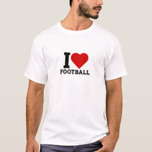 I kärlek-fotboll - älskare i fotboll t shirt