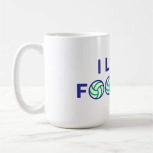 I kärlek-fotboll kaffemugg