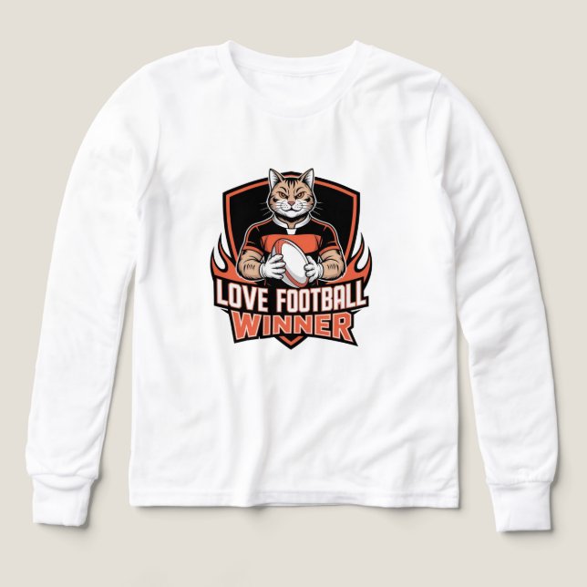 I kärlek-fotboll t shirt (Design framsida)