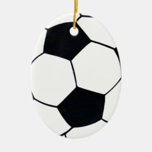 I Kärlek fotbollen (fotbollsspelare) Hjärtat i spe Julgransprydnad Keramik