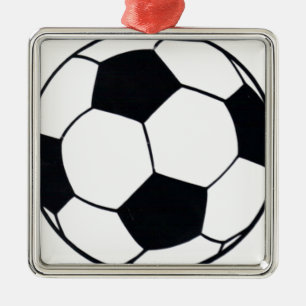 I Kärlek fotbollen (fotbollsspelare) Hjärtat i spe Julgransprydnad Metall
