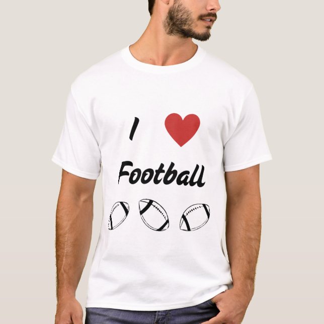I Kärlek-fotbolls-EM T Shirt (Framsida)