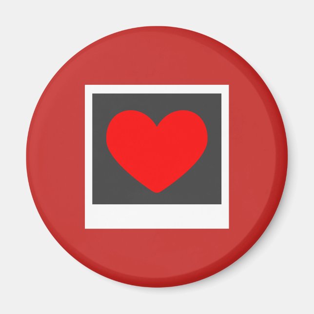 I kärlek-fotografi magnet (Framsidan)