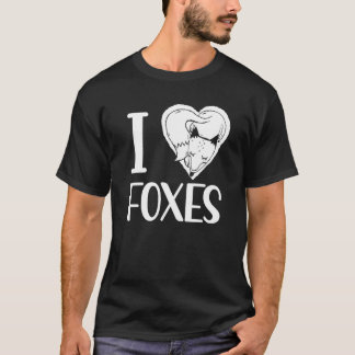 I Kärlek Fox Animal Ord T Shirt