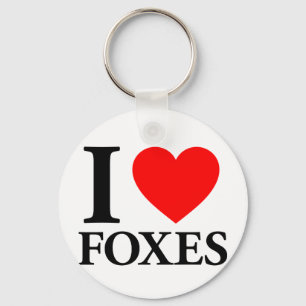 I Kärlek Foxes Nyckelring