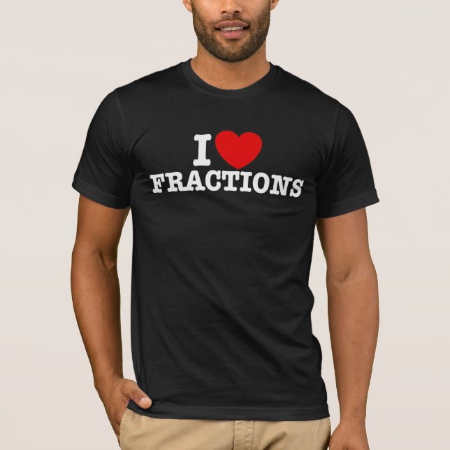 I Kärlek Fractions Tee Shirt (Framsida)