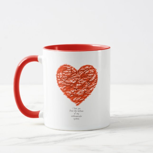 I kärlek från grund i mitt kardiovaskulära system mugg (Vänster)