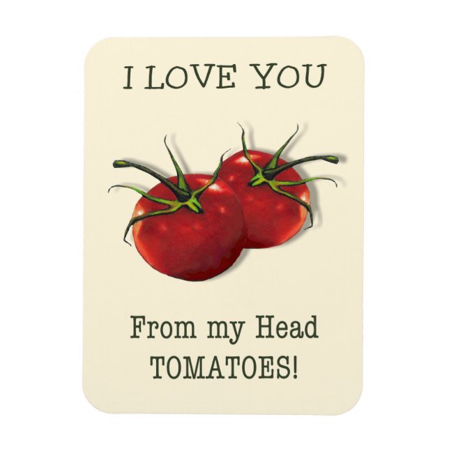 I Kärlek från huvud till Toes: Tomato, Pun Magnet (Vertikal)