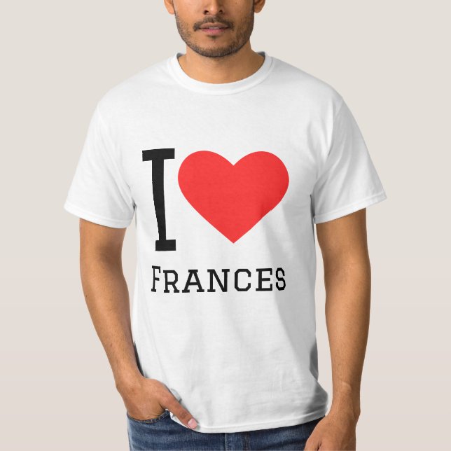 I kärlek frances t shirt (Framsida)
