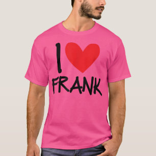 I Kärlek Frank Namn Heart Personlig Manar Guy BFF  T Shirt