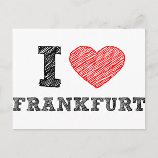 I kärlek Frankfurt Vykort