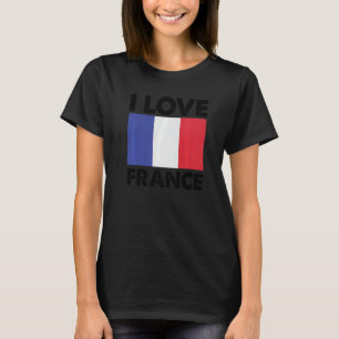 I Kärlek Frankrike I Heart Frankrike Family Travel T Shirt