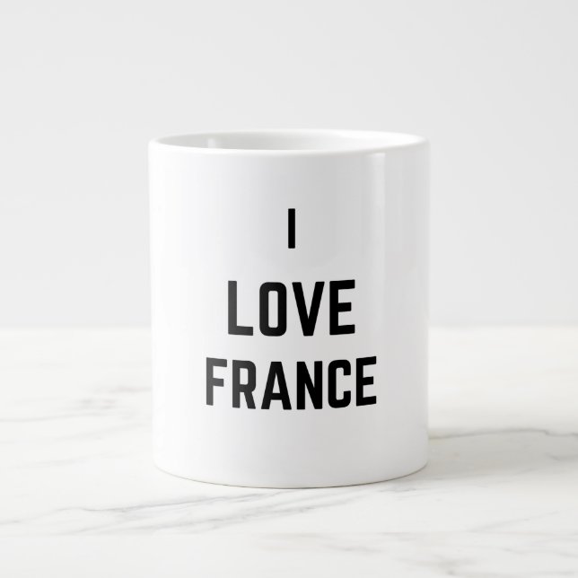 I KÄRLEK FRANKRIKE JUMBO MUGG (Framsidan)