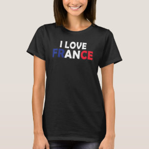 I Kärlek Frankrike stolt över att vara Fransk Flag T Shirt