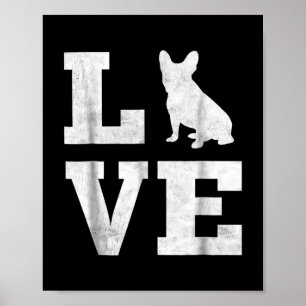 I Kärlek Fransk Bulldog Frenchie Hund älskare Owne Poster