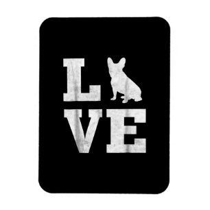 i kärlek fransk bulldog frenchie hundägare gift magnet