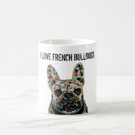I Kärlek Fransk Bulldog Mugg