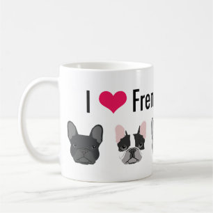 I Kärlek Fransk Bulldog mugg - pyttegåva