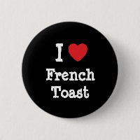 I kärlek Fransk Toast hjärta T-Shirt