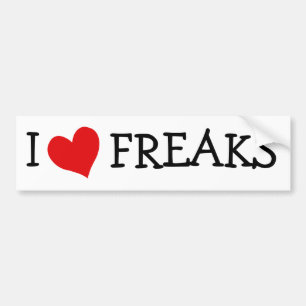 I KÄRLEK FREAK BILDEKAL