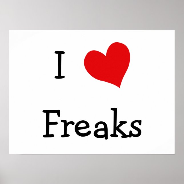 I KÄRLEK FREAK POSTER (Framsidan)