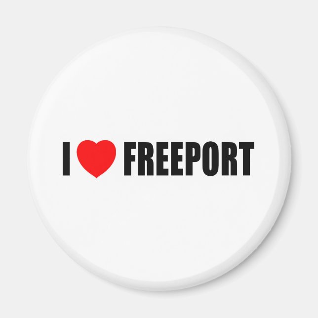 I Kärlek Freeport Magnet (Framsidan)