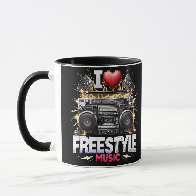 I Kärlek Freestyle Music Mugg (Vänster)