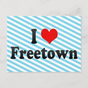 I Kärlek Freetown, Sierra Leone Vykort