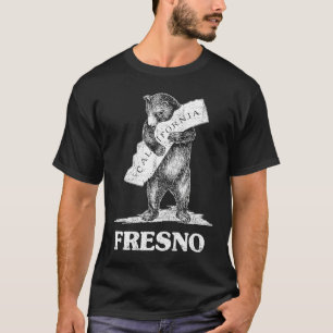 I Kärlek Fresno California Bear Hugger Kalifornien T Shirt