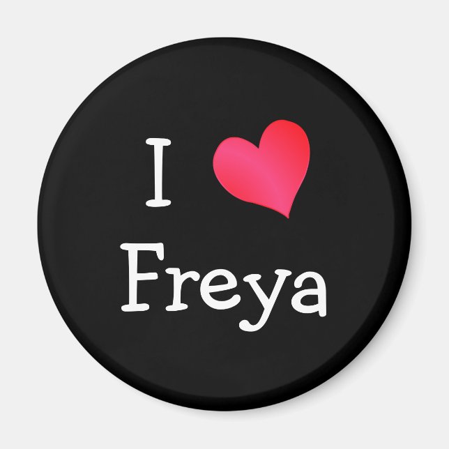 I Kärlek Freya Magnet (Framsidan)