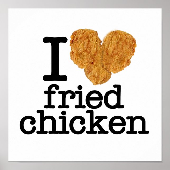 I Kärlek Fried Chicken Poster (Framsidan)
