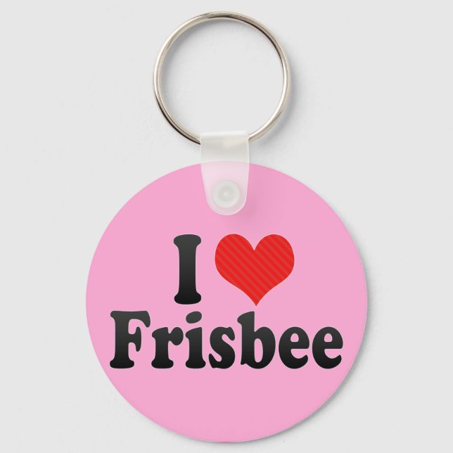 I Kärlek Frisbee Nyckelring (Framsida)