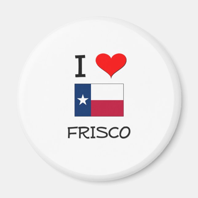 I Kärlek Frisco Texas Magnet (Framsidan)