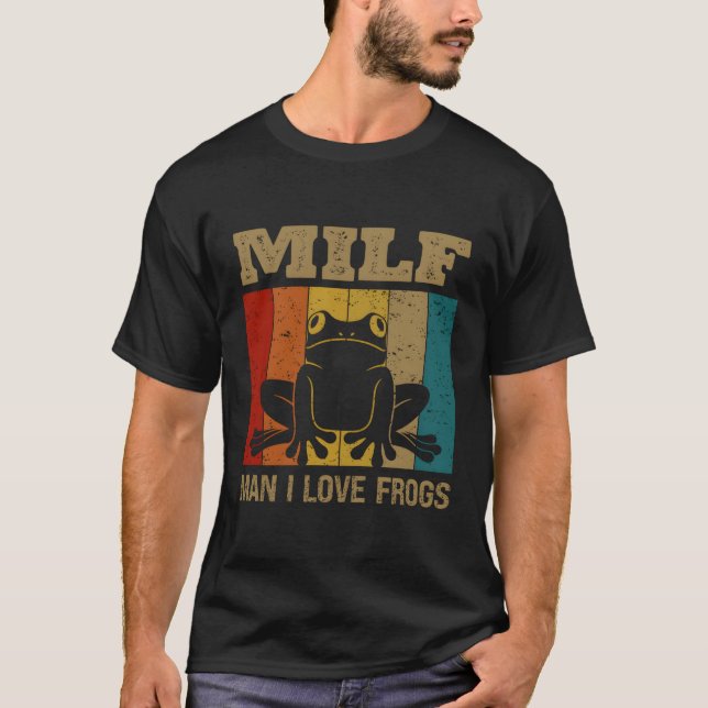 I Kärlek Frogs Amphibian Froggy Toad Tadpole Frog T Shirt (Framsida)