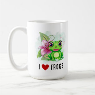 I Kärlek Frogs Coffee Mugg