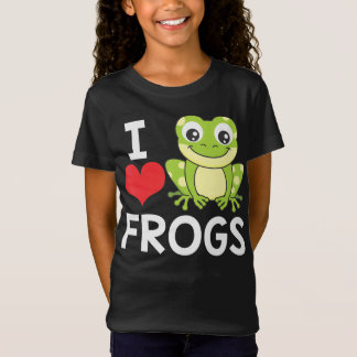 I Kärlek Frogs Funny Animal Frog Älskare Amphibian T Shirt