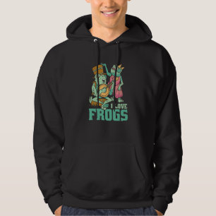 I Kärlek Frogs Hoodie