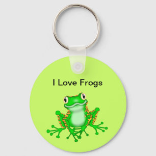 I Kärlek Frogs Keychain Nyckelring