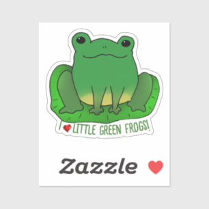 I Kärlek Frogs Klistermärken