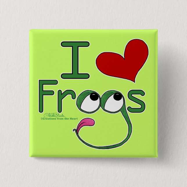 I kärlek FROGS Knapp (Framsida)