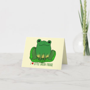 I Kärlek Frogs Kort
